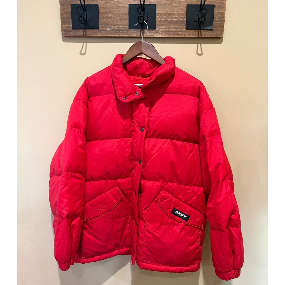 Men's DKNY Winter Coat Red Size Medium